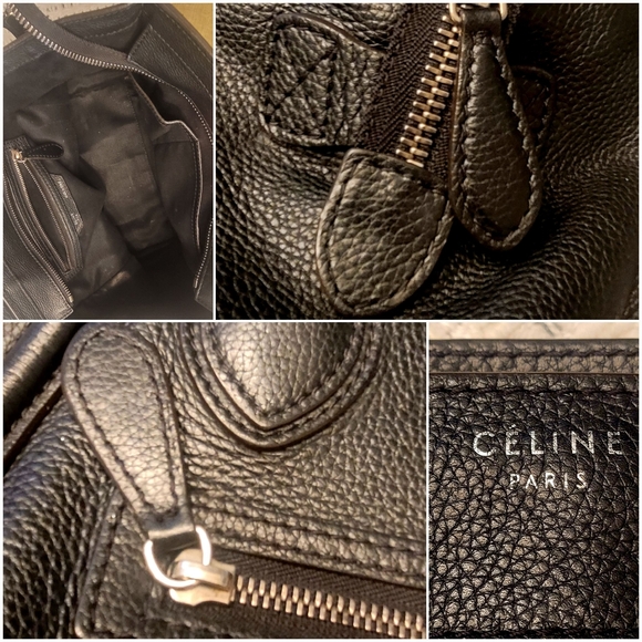 Celine Black Leather Tote Bag - Picture 16 of 16